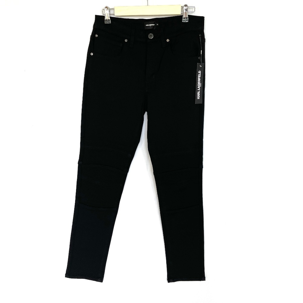 NWT - Karl Lagerfeld Paris Mens Black Denim Pant